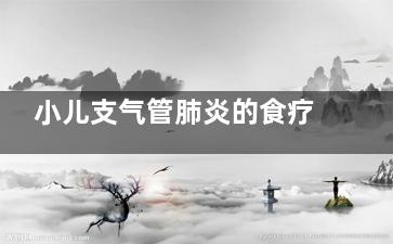 小儿支气管肺炎的食疗是怎样的 小儿支气管肺炎食疗：